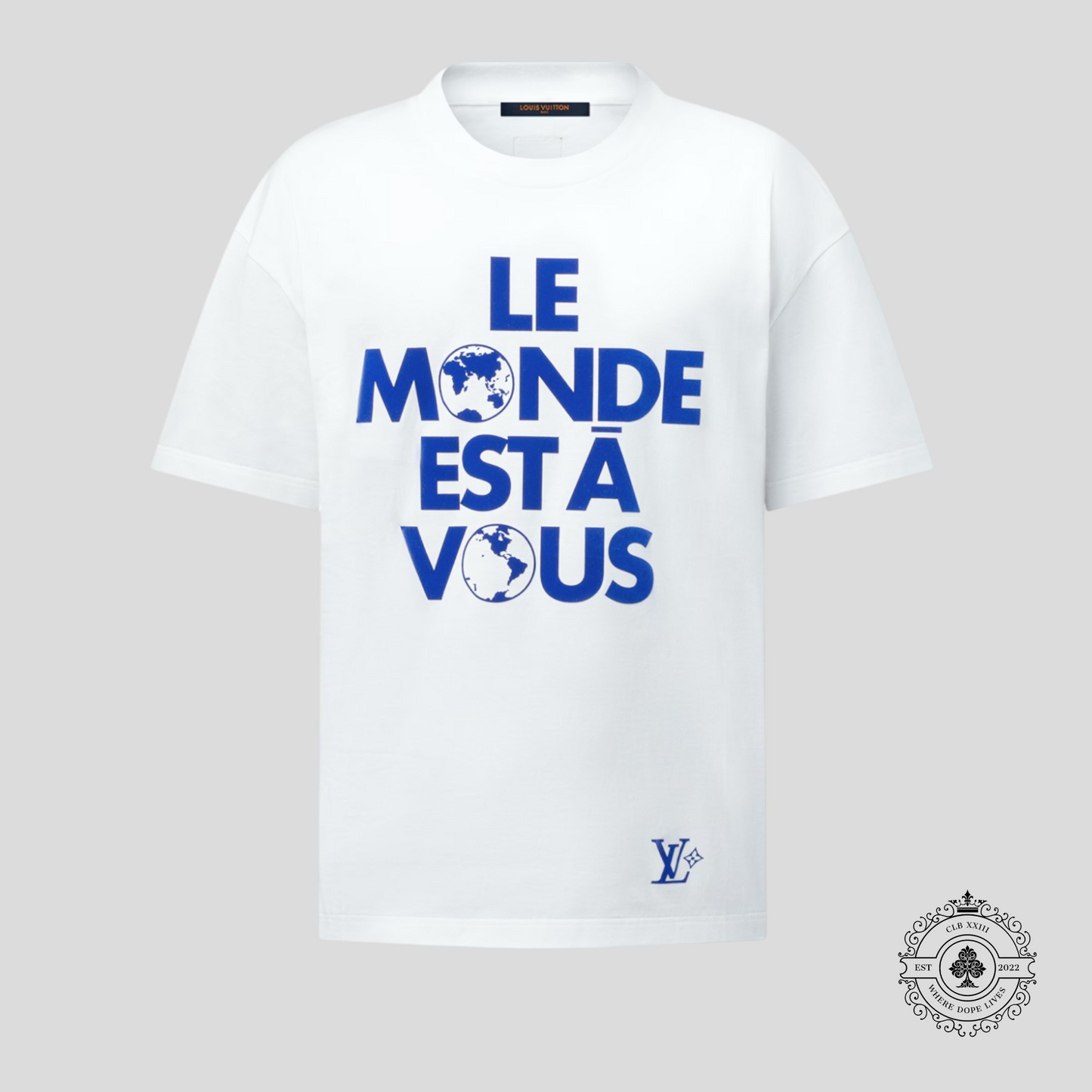 Louis Vuitton 'Le Monde Est A Vous" T-Shirt in White