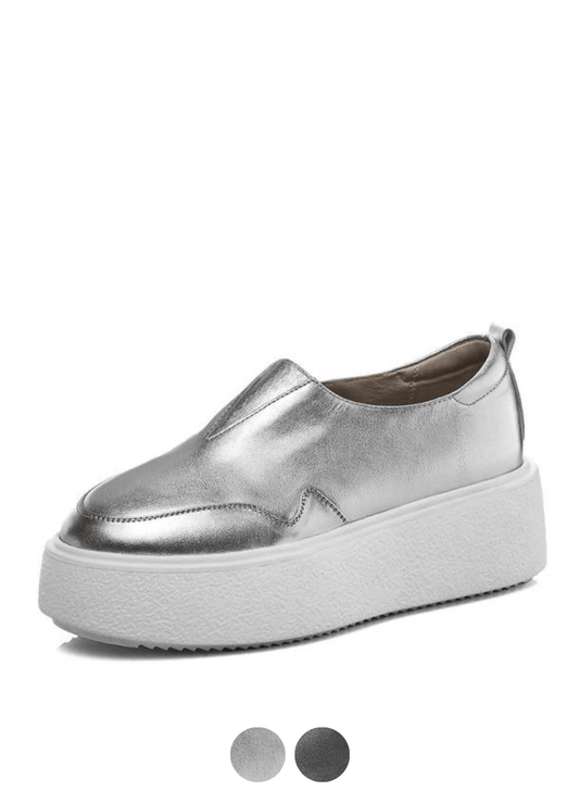Omi Women's Platform Casual Vulcanized Shoes