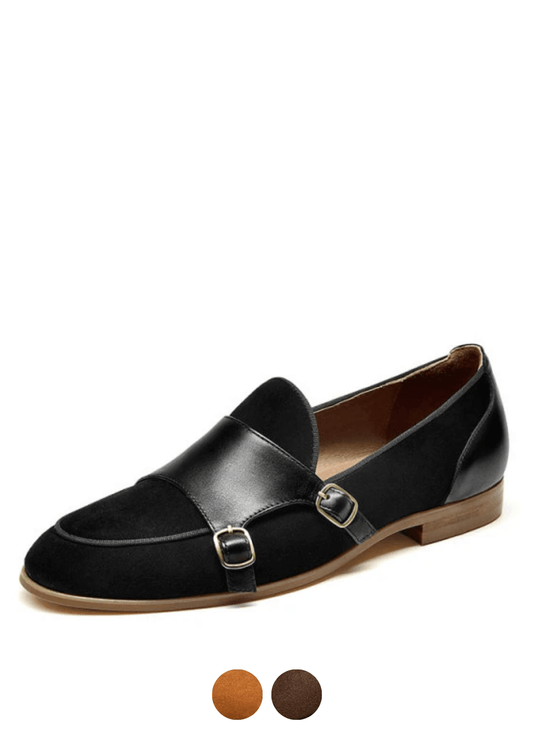 USS Shoes Neva Women's Leather Black Loafer Shoes - Luxuryurbanwear