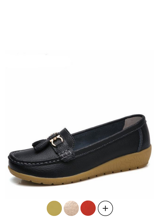 Pola Women's Loafer-Slip On Black Shoes - Luxuryurbanwear