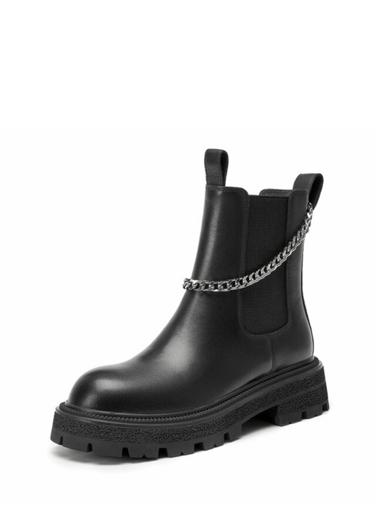Zaga Women's Leather Platform Ankle Boots - Luxuryurbanwear