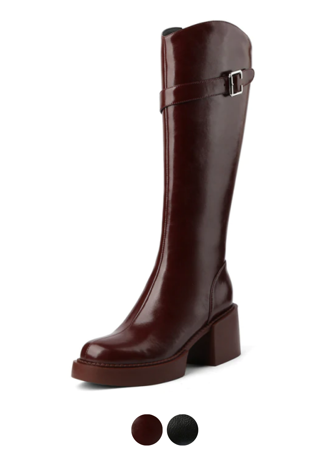 USS Shoes Barbas Women's Leather Knee High Boots - Luxuryurbanwear