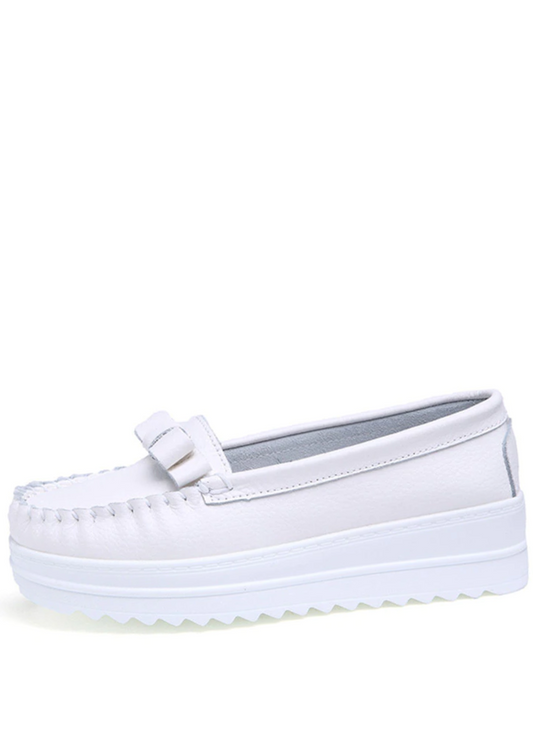 Esther Women's Comfortable Leather Loafer Shoes - Luxuryurbanwear