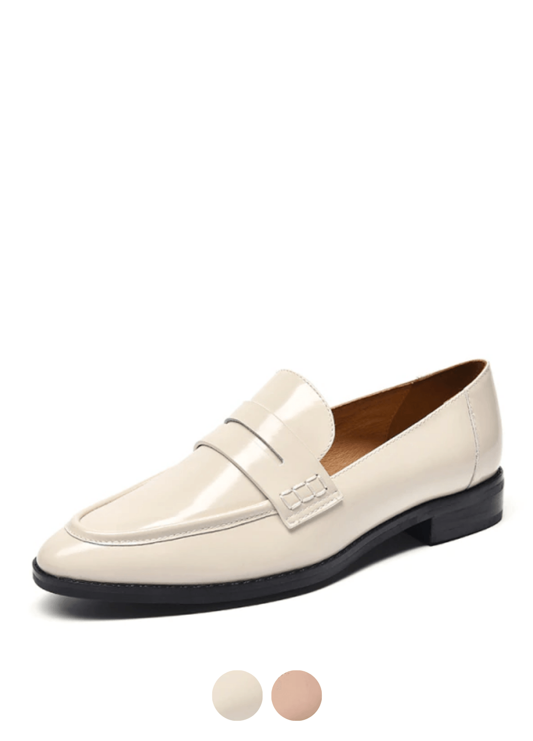 Hospina Women's Penny Leather Loafer Shoes - Luxuryurbanwear