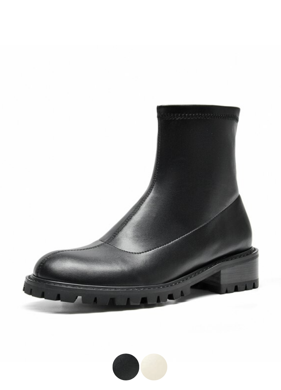 Sparks Women's Soft Ankle Boots With Elastic Round Toe Black - Luxuryurbanwear