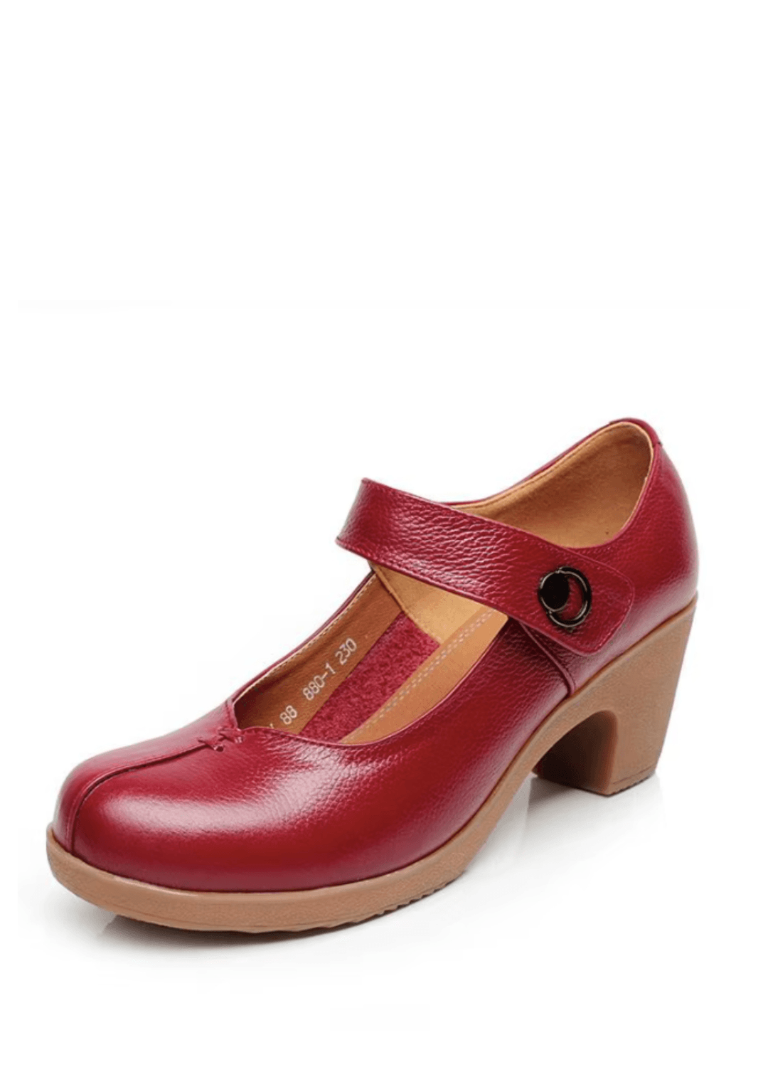 USS Shoes Cinnia Women's Round Toe Pumps Sale Drop Red (Size 7)