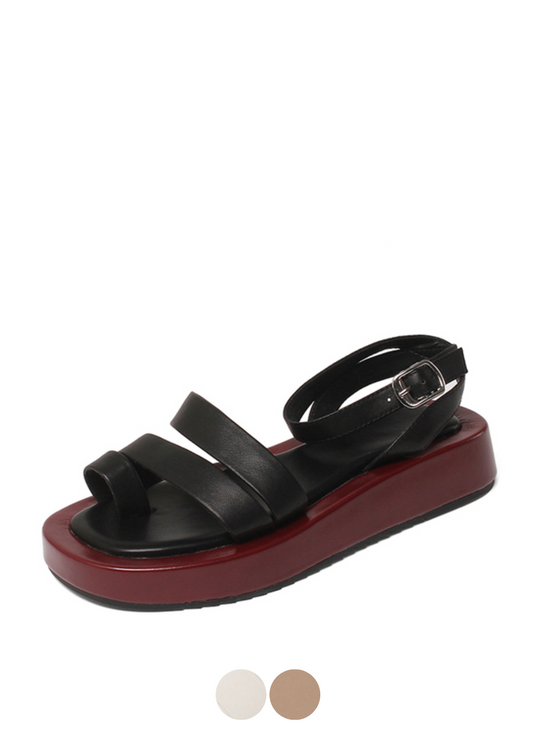 Brusel Women's Flat Sandal - Luxuryurbanwear