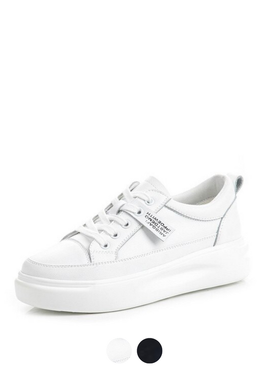 Archi Women's Leather Lace Up Sneaker - Luxuryurbanwear