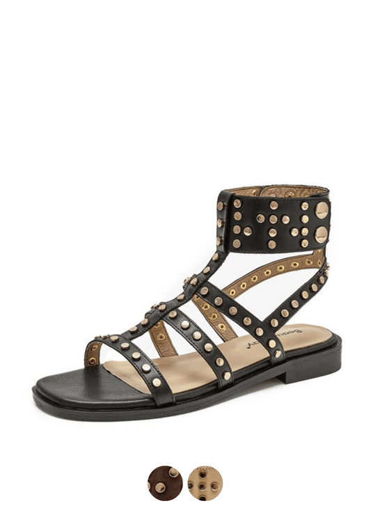 USS Shoes Bryony Women's Leather Gladiator Flat Sandal