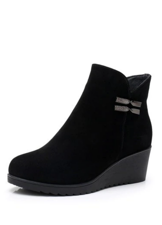 Rosaura Women's Warm Leather Winter Boots - Luxuryurbanwear