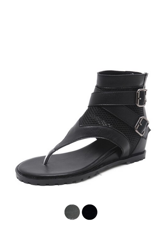 Kai Women's Open Toe Leather Sandal - Luxuryurbanwear