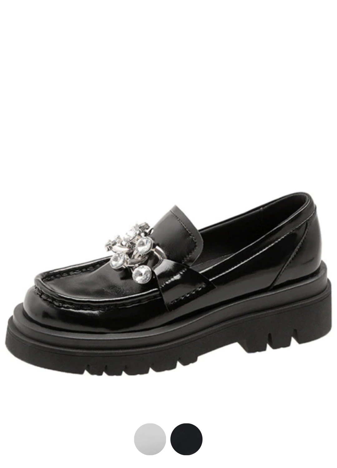 Clarex Flat Leather Platform Shoes - Luxuryurbanwear