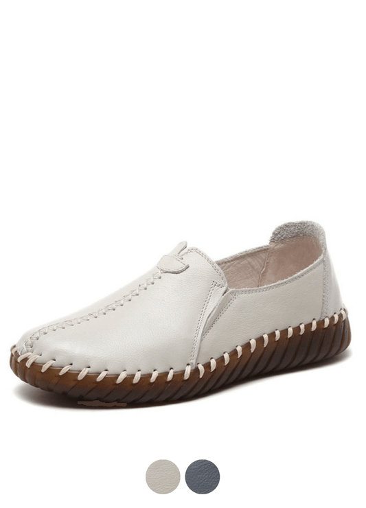 Charis Women's Flat Leather Loafer Shoes