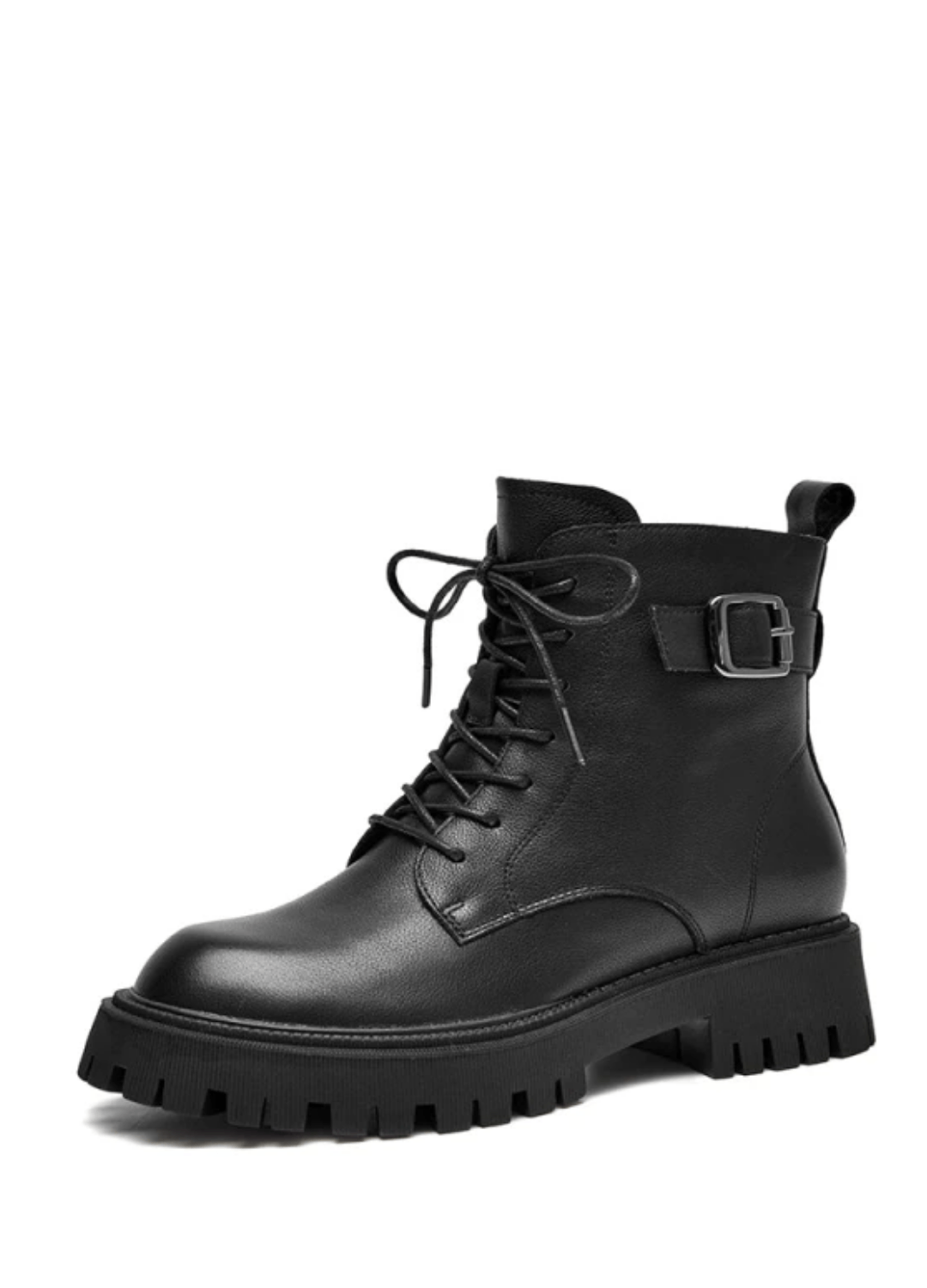 Cahill Women's Leather Platform Ankle Boots - Luxuryurbanwear