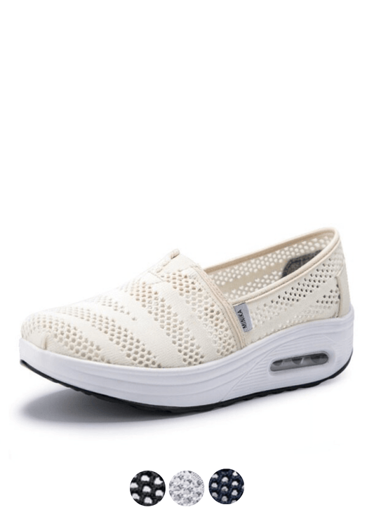 Caridad Women's Comfortable Walking Canvas Platform Shoes
