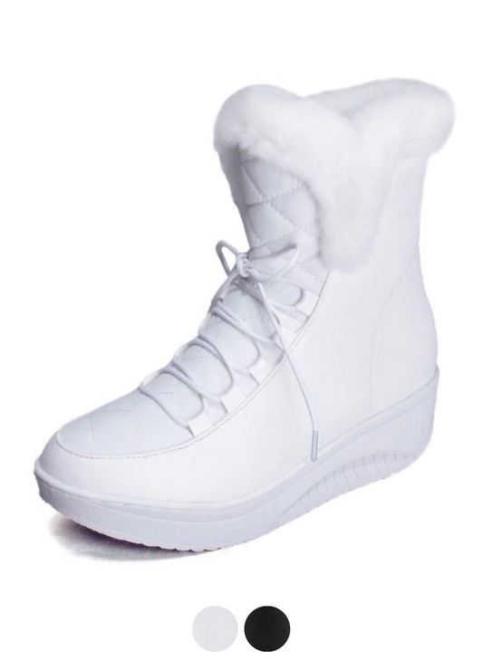 Mancini Women's Platform Snow Boots - Luxuryurbanwear