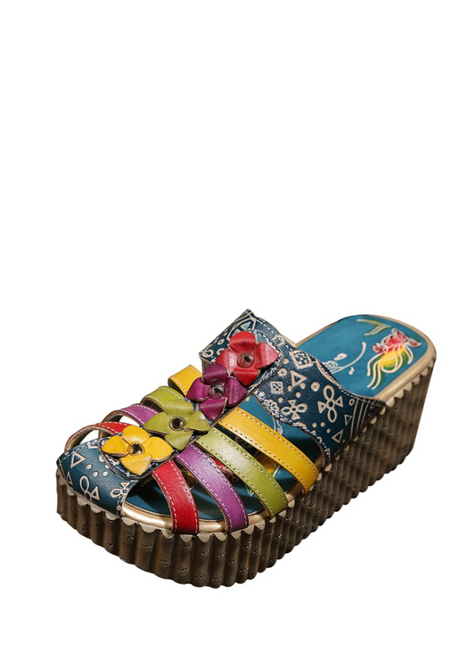 USS Shoes Calixa Women's Summer Leather Clogs