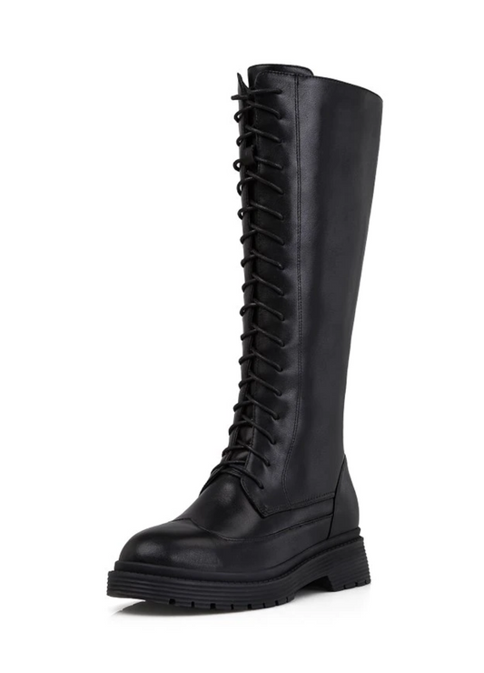 USS Shoes Luca Women's Winter Lace-Up Leather Boots - Luxuryurbanwear