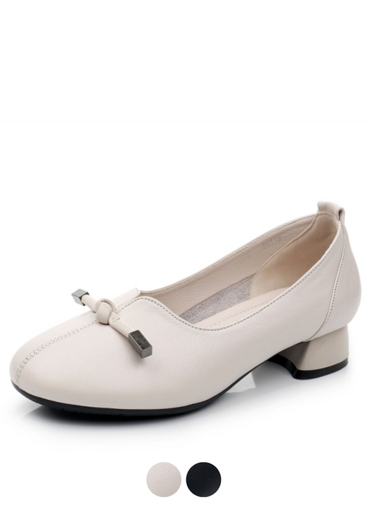 Silvia Women's Leather Pump Shoes - Luxuryurbanwear
