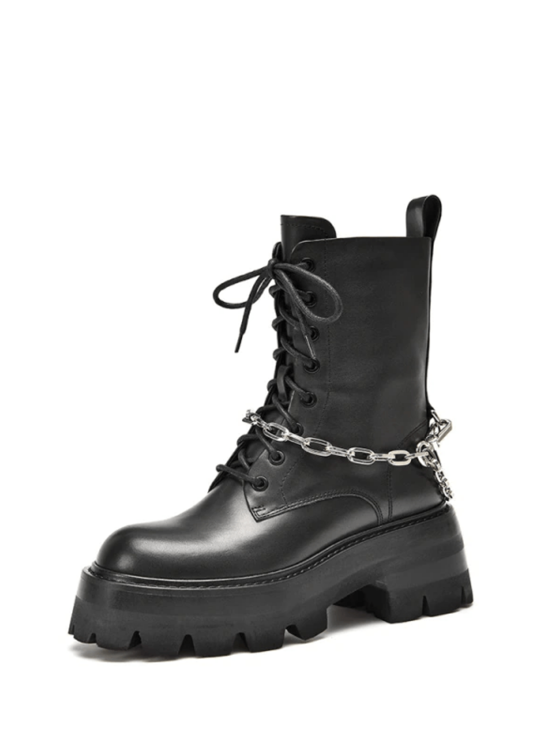 Duval Women's Leather Platform Ankle Boots