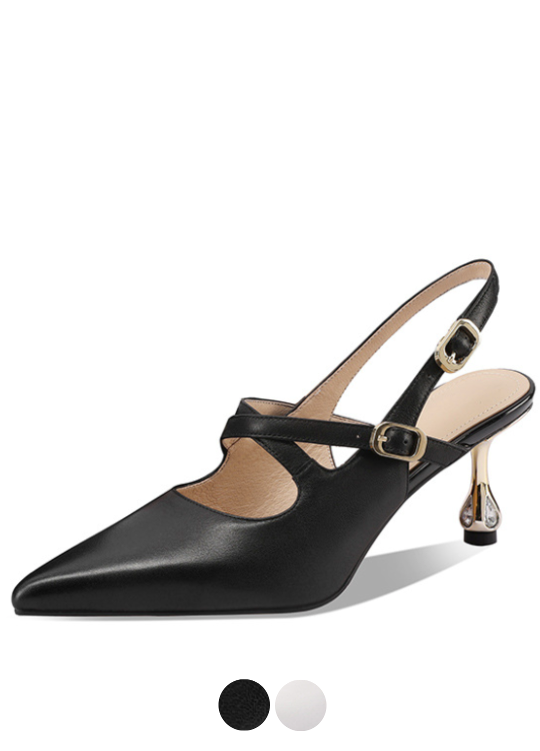 USS Shoes Herminia Women's Pointed Toe Leather Pumps - Luxuryurbanwear