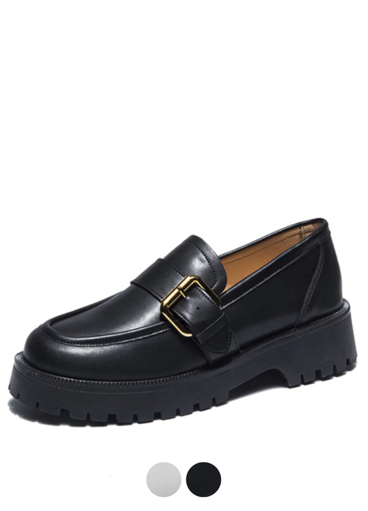 Tula Women's Platform Slip-On Loafer Black Shoes - Luxuryurbanwear