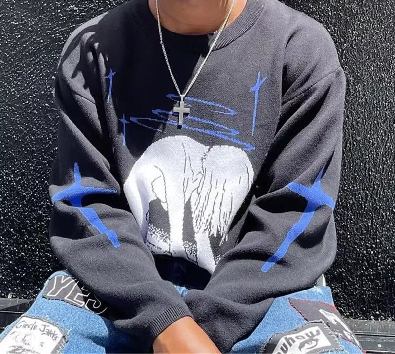 Melancholy Flow | High Street Knit Jumper - Luxuryurbanwear