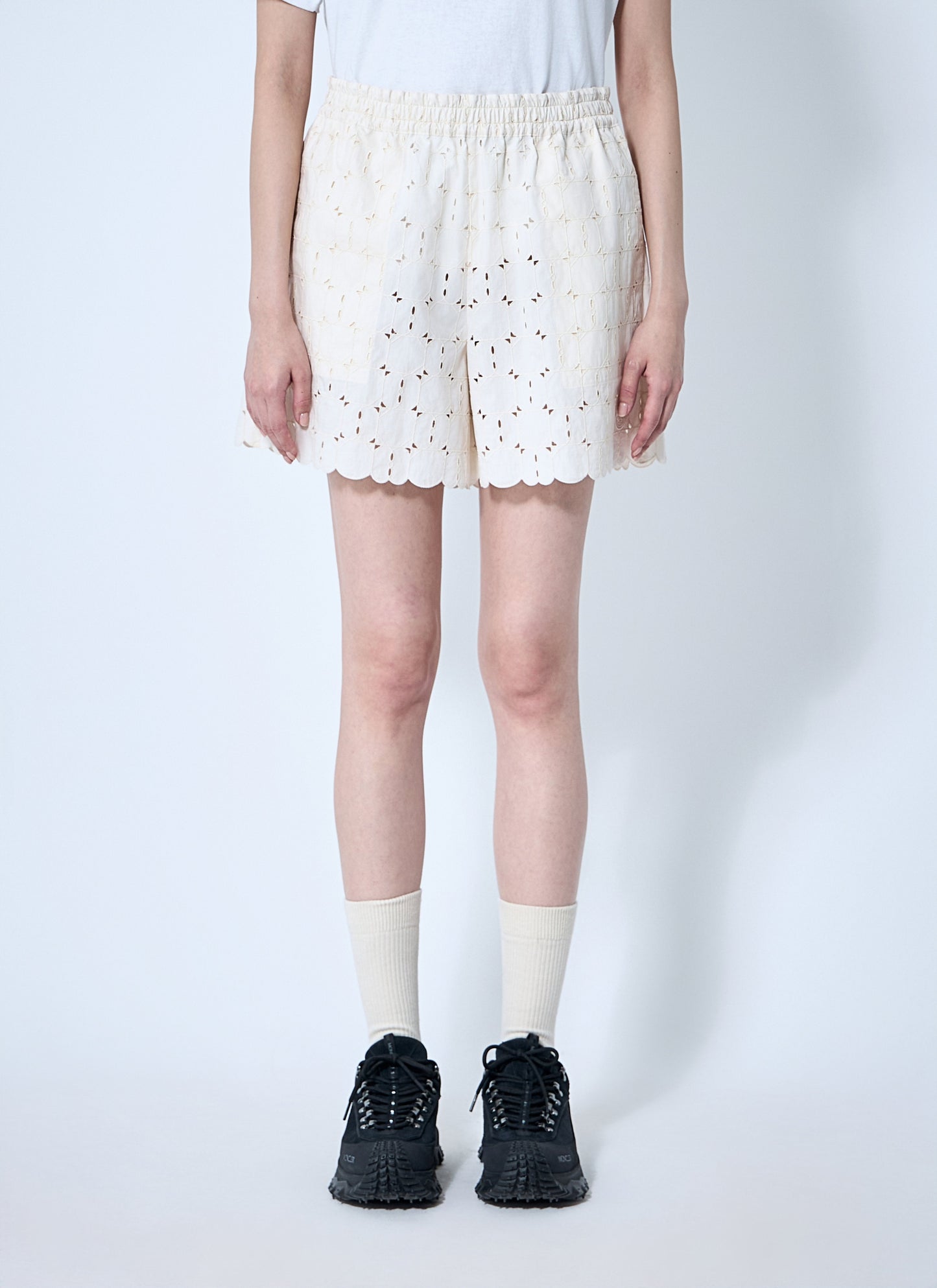 Moncler Women Logo Patch Shorts