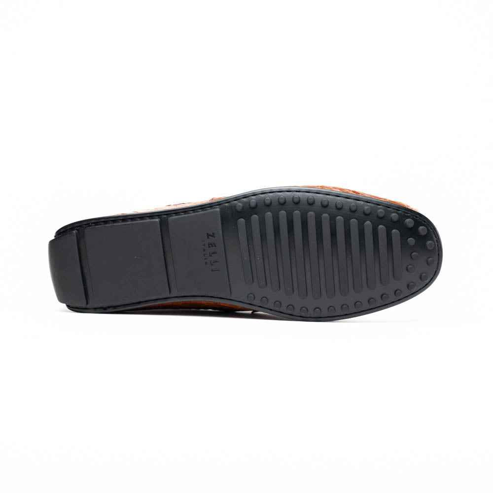 31-103-CGM MONZA Crocodile Driver, Cognac