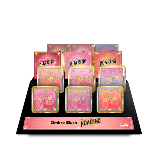 RUDE The Roaring 20's Ombre Blush Display Set, 48 PCS
