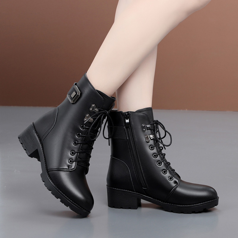 USS Shoes Otty Women's Warm Leather Boots - Luxuryurbanwear