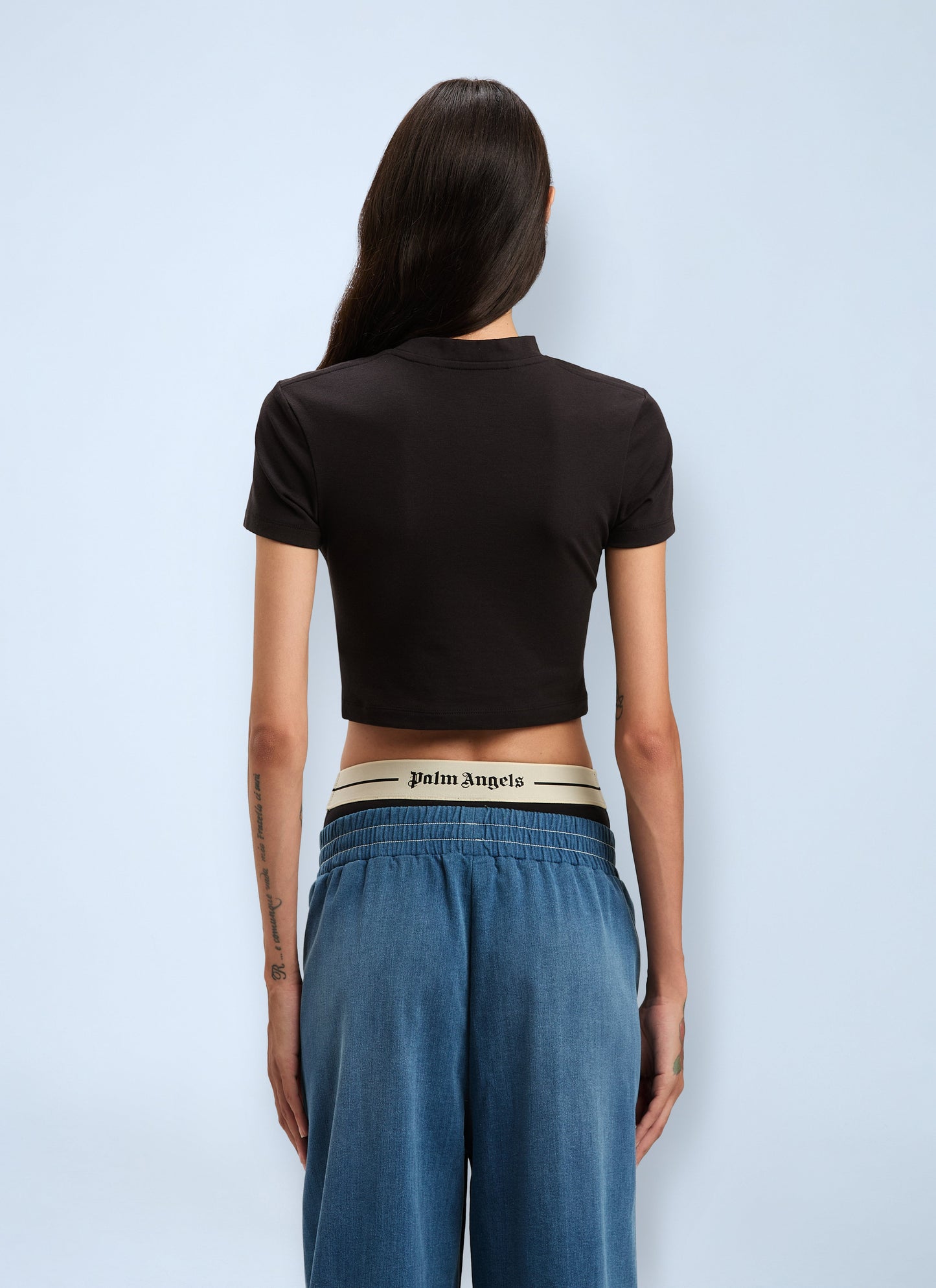 Palm Angels Women Logo Motif T-Shirt