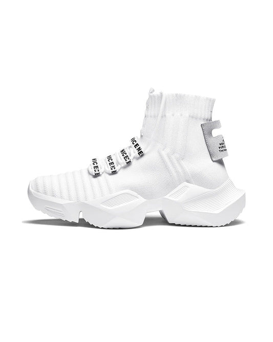 Nova Sock Runners - Triple White