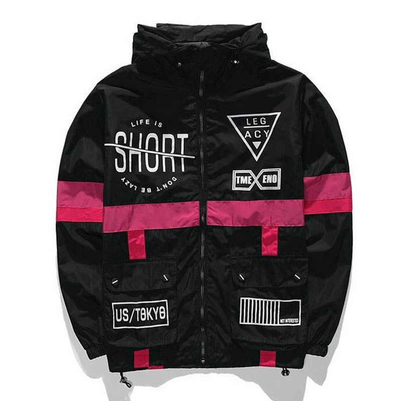 Life Is Short Windbreaker Jacket