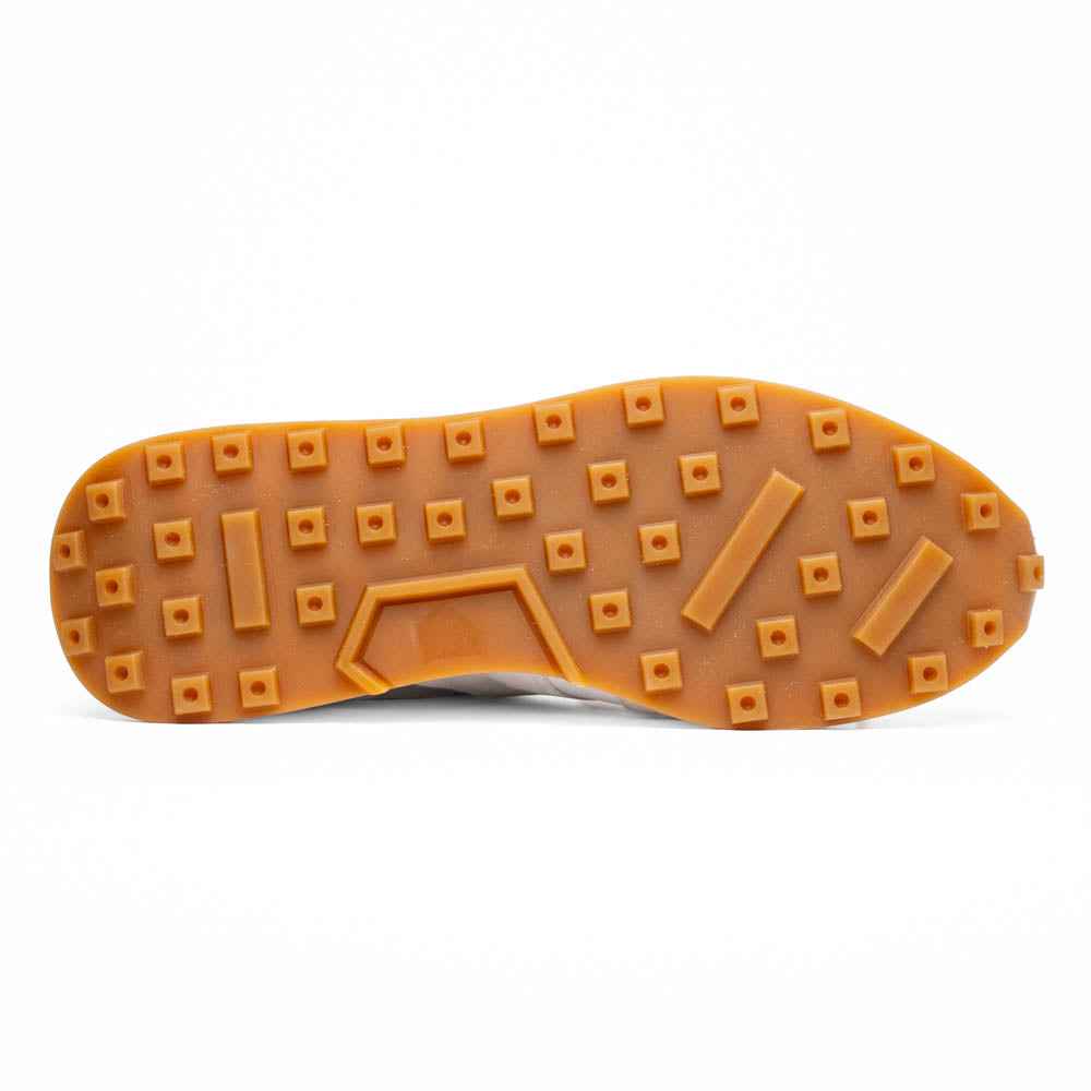 66-265-WHT ROXI Suede & Calfskin Sneaker, White