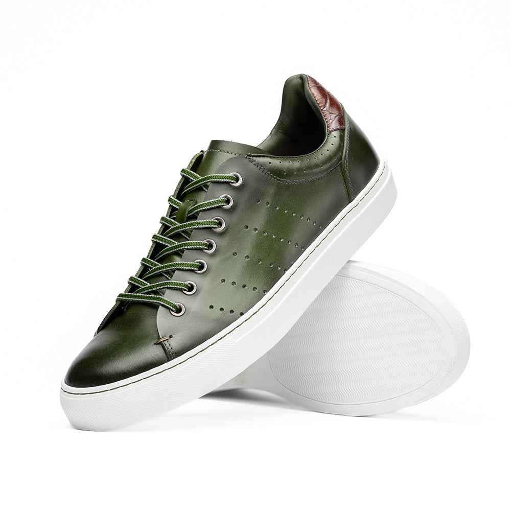 65-201-OLV RUSSO Burnished Italian Calfskin - Olive