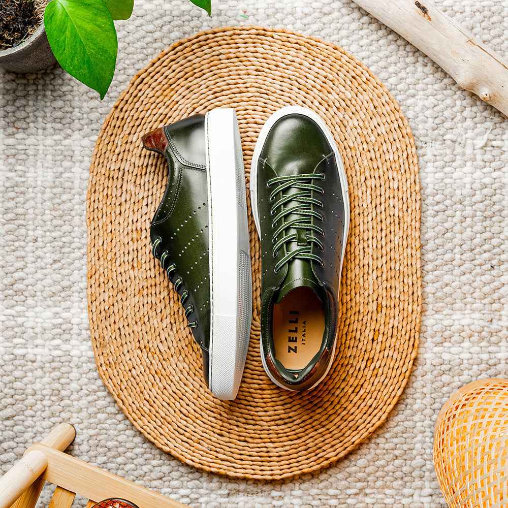 65-201-OLV RUSSO Burnished Italian Calfskin - Olive
