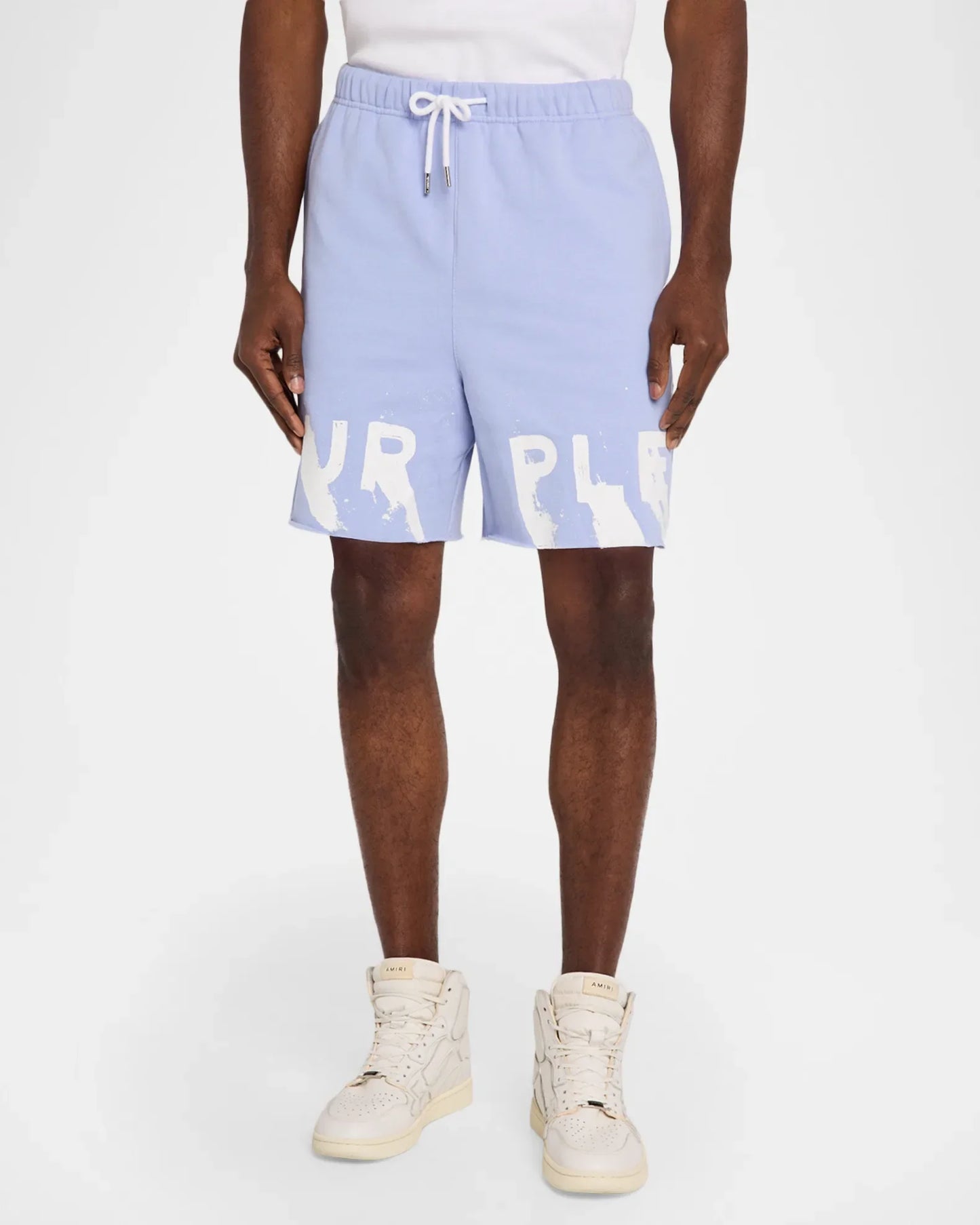 PURPLE Shorts Graphic Logo Pastel