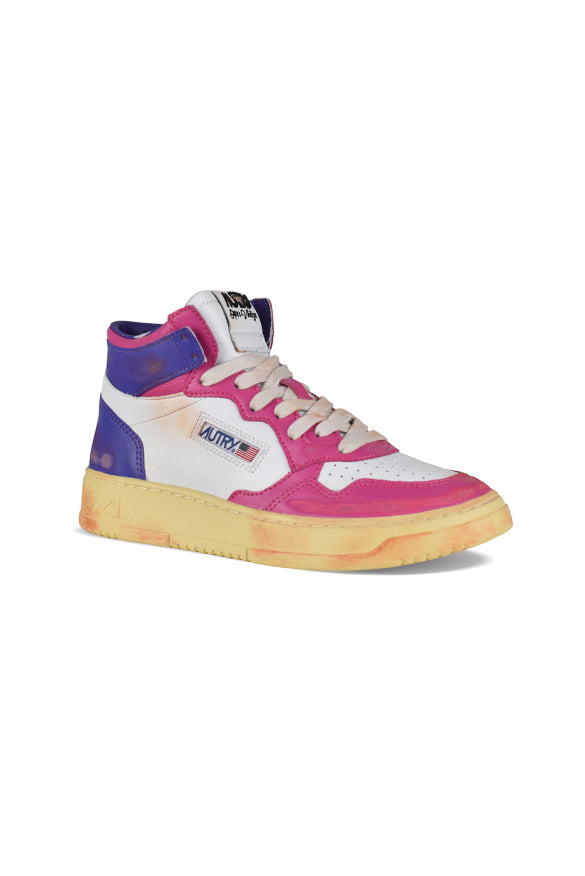 Autry Women Mid Super Vintage Sneakers