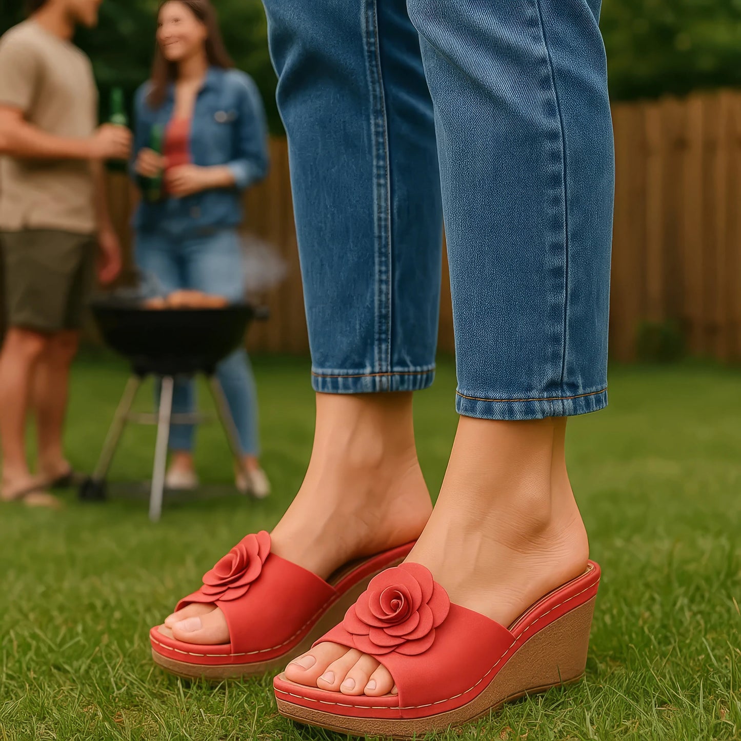Women's Tokyo Gold Wedge Sandals