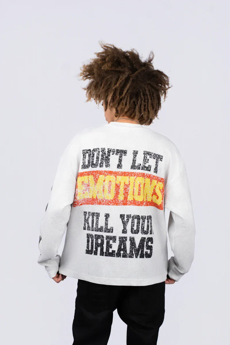 MIXED EMOTIONS Sweatshirt Angel Graphic Typography