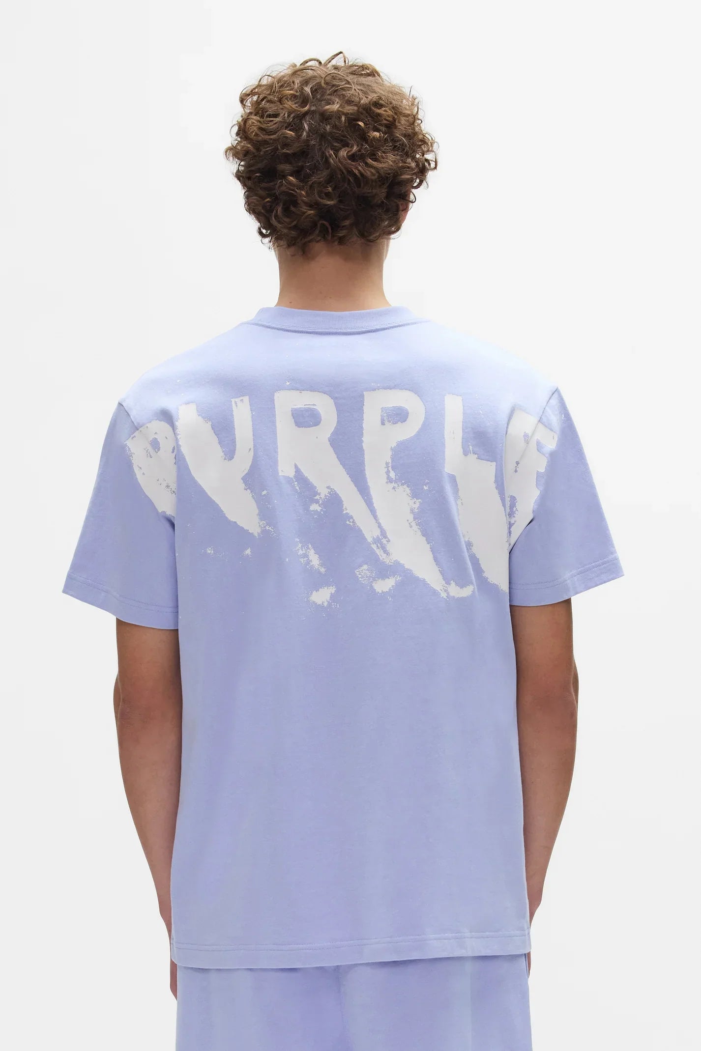 PURPLE TShirt Minimal Logo Pastel