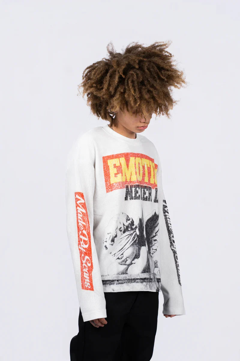 MIXED EMOTIONS Sweatshirt Angel Graphic Typography