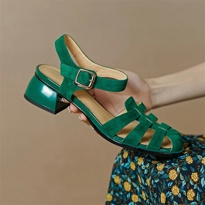USS Shoes Ada Women's Summer Suede Sandals - Luxuryurbanwear