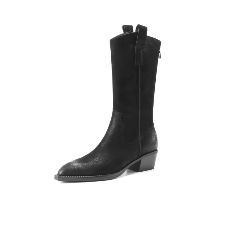 USS Shoes Aila Women's Leather Western Boots - Luxuryurbanwear