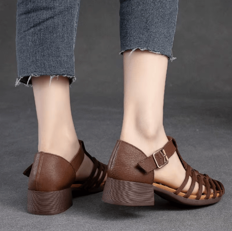 USS Shoes Alana Women's Closed Toe Leather Sandals