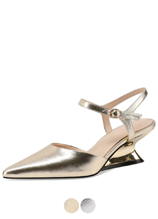 USS Shoes Alana Women's Leather Wedges Dress Pumps - Luxuryurbanwear