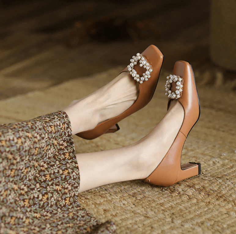 USS Shoes Alba Women's High Heel Leather Pumps Shoes