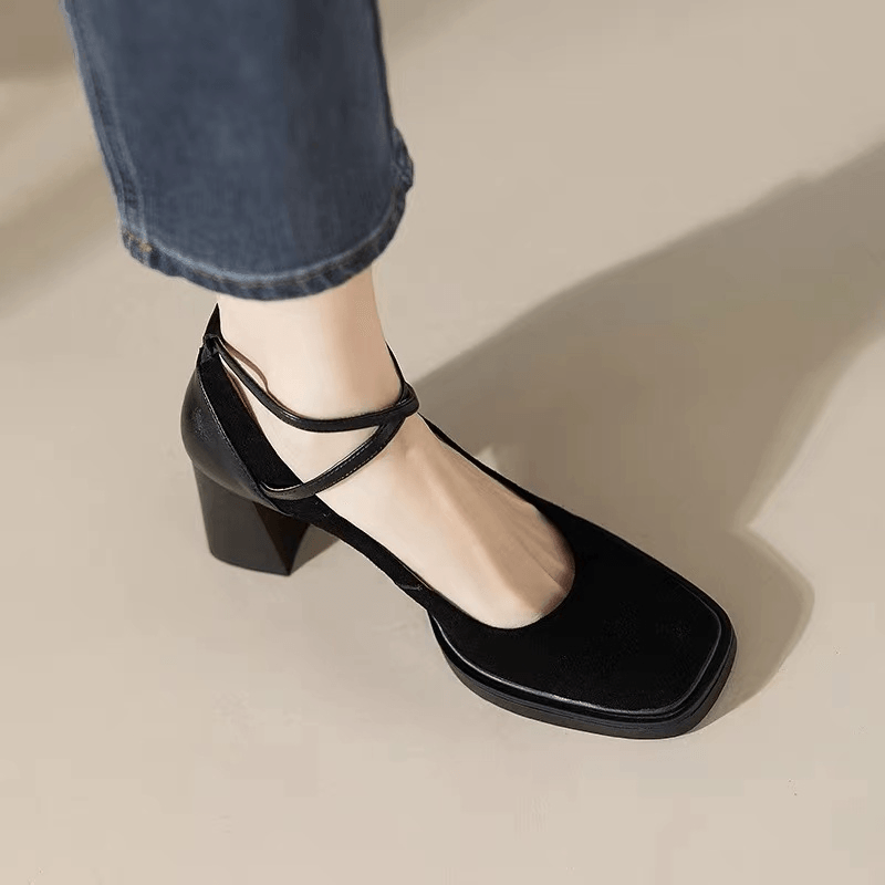 USS Shoes Alex Women's Ankle Straps Fashion Platform Pumps