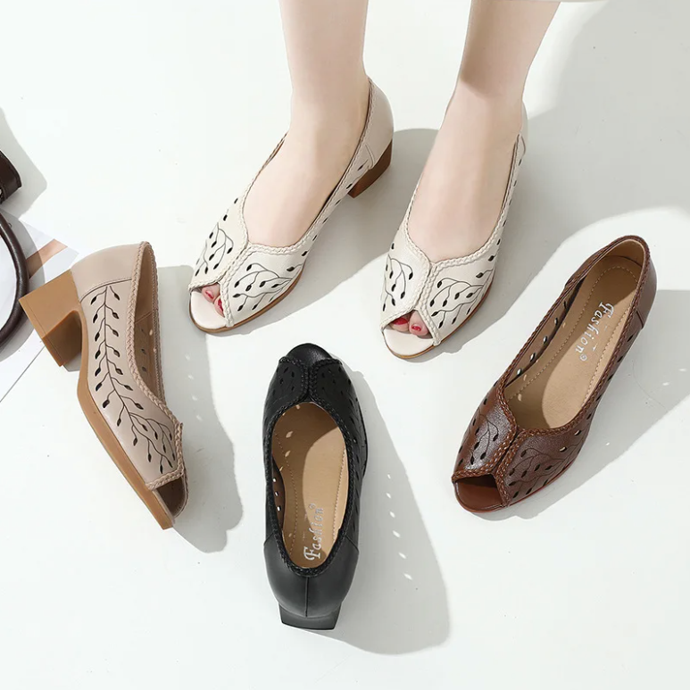 USS Shoes Alina Women's Open-Toe Comfortable Leather Sandals